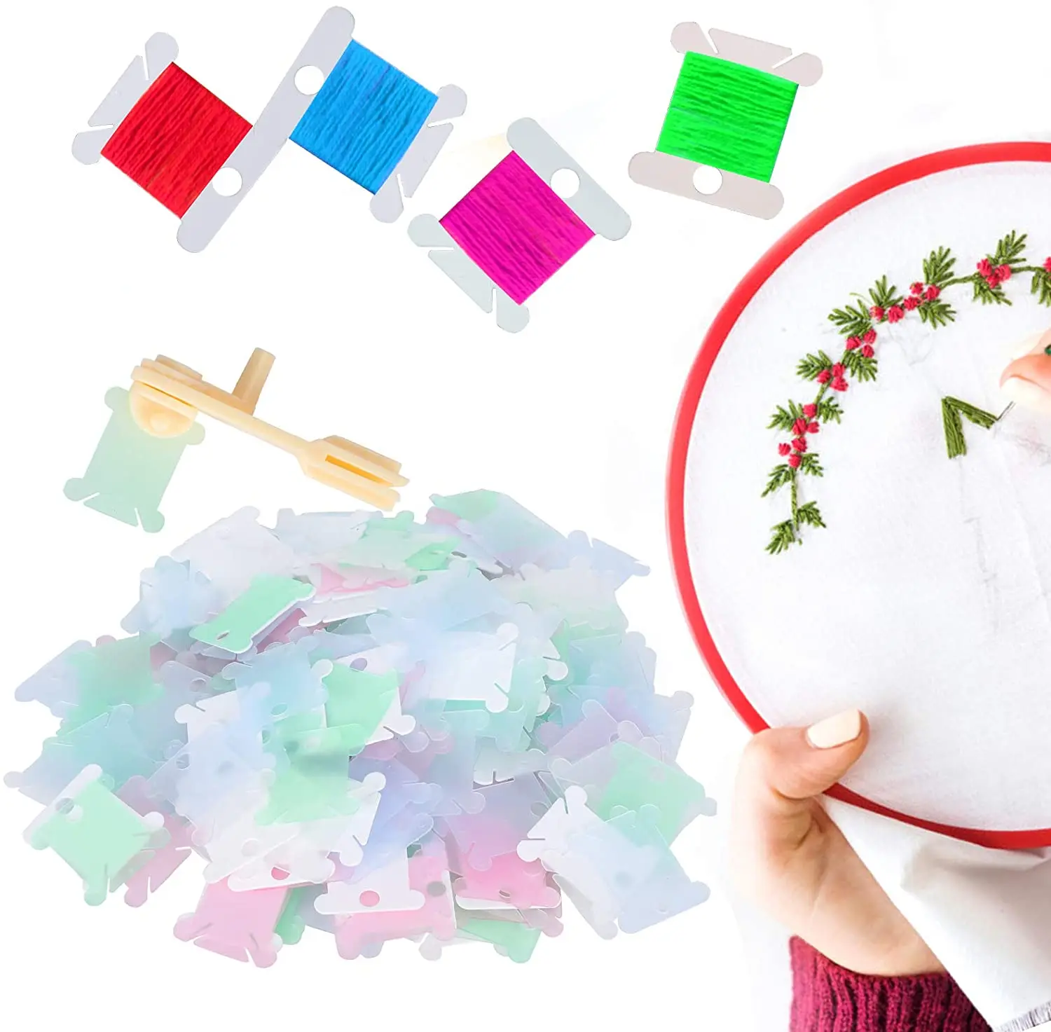 Органайзер для рукоделия 100 шт. стёганый держатель шпуля вышивки крестиком