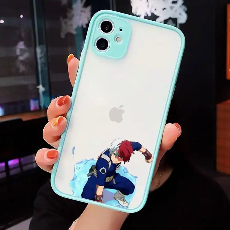 

Hero Academia anime manga Phone Case matte transparent For iphone 7 8 11 12 plus mini x xs xr pro max cover