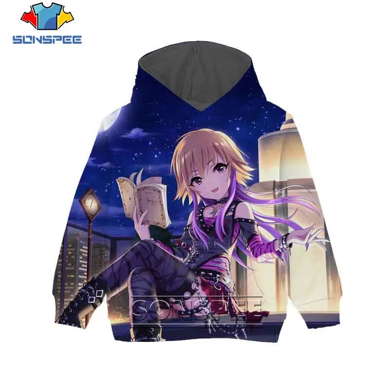 

SONSPEE New Japan Game Children's Hoodie 3D Print Child Hoodies Idol Girl Tshirt 3D Boy Girl Harajuku Lovely Girls Pullover
