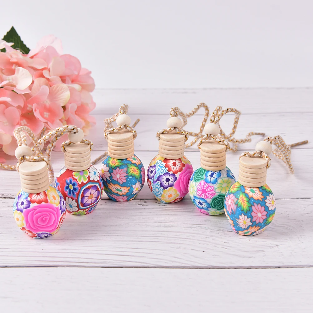 Милый стеклянный флакон для духов 12 мл полимерные глиняные флаконы эфирных масел