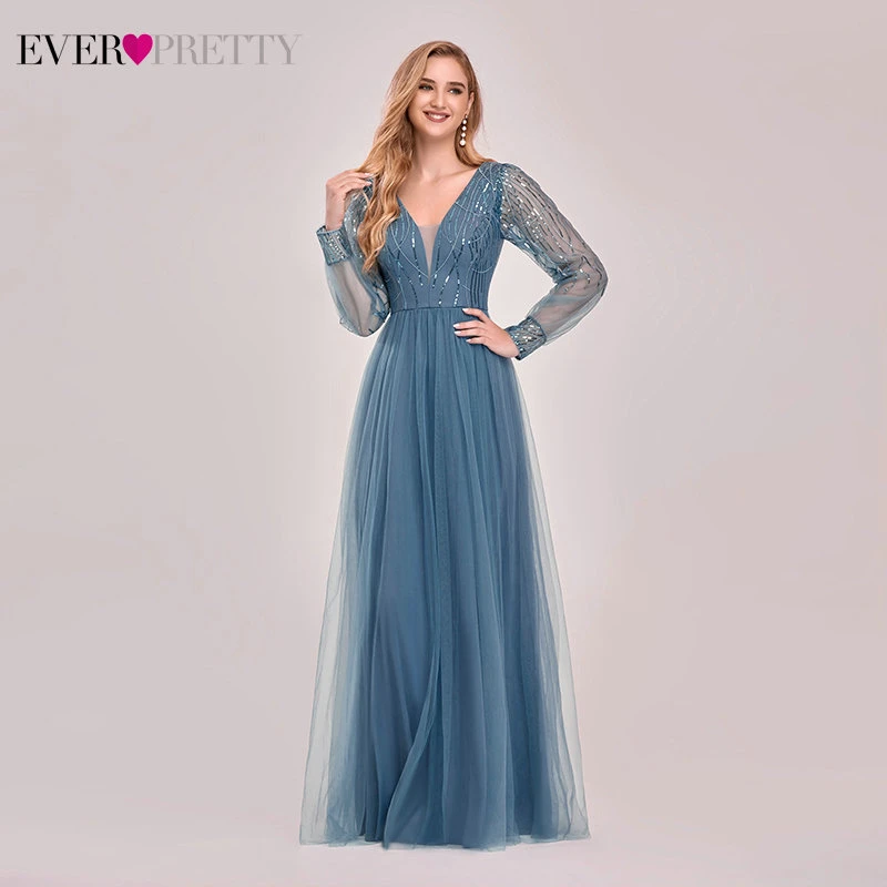 Женское платье подружки невесты Ever Pretty EP00478DN ТРАПЕЦИЕВИДНОЕ ПЛАТЬЕ С v образным