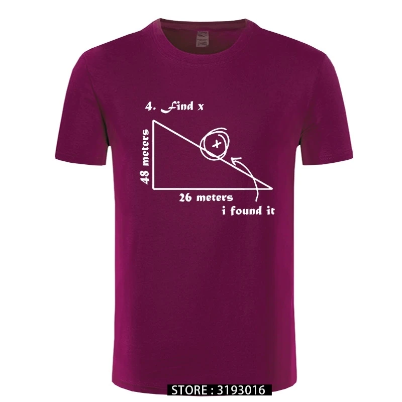 Математические треугольник математика наука Забавный принт Мужская футболка