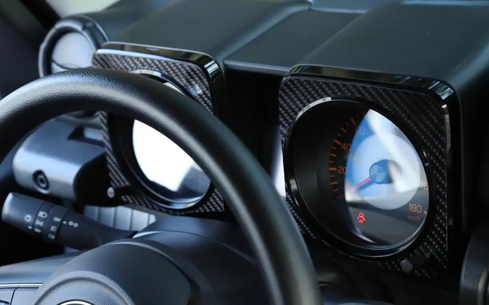 Dashboard Panel Decoration Cover Trim Sticker Decal for Suzuki Jimny 2019 2020 2021 JB74 Car Interior Accessory ABS Carbon Fiber |