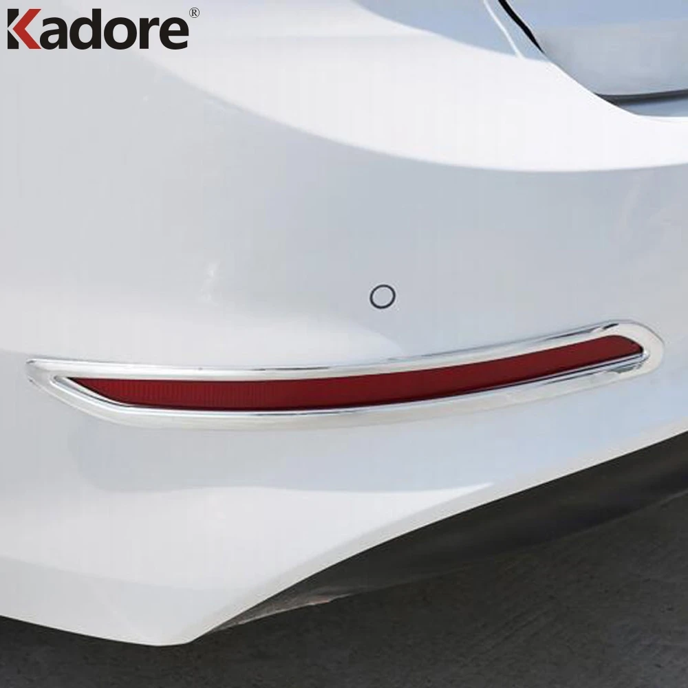 Для Hyundai Elantra Avante 2016 2017 2018 АБС ХРОМ задние противотуманные светильник абажур для