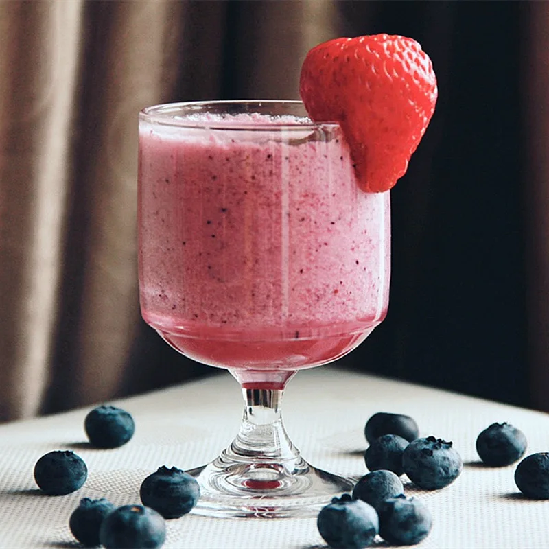 Стеклянный напиток десертные стеклянные чашки Скандинавское стекло es чашка Ins