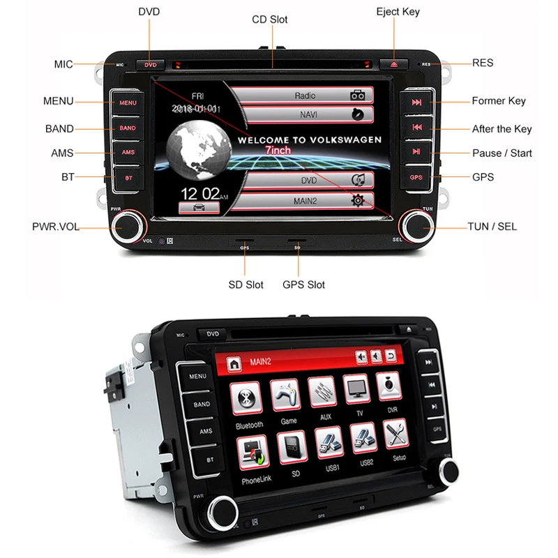 Junsun AI Голосовое CarPlay Автомагнитола Магнитола Мультимедиа автомобиля для Seat Leon MK2