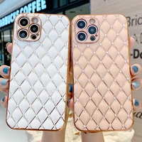 xr case luxury glitter diamond cc style plated case for iphone 11 12 pro max x xs se 2020 silicone bling gold plating 7 8 plus