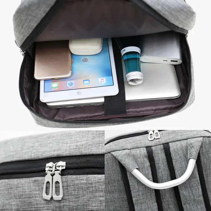 Мужской/мужской рюкзак для ноутбука с защитой от кражи + деловая школьная сумка