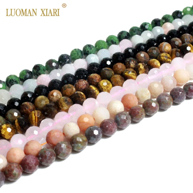 

Топ 128 граненый натуральный красный сапфир Турмалин морганит розовый кварц бусины для самостоятельного изготовления ювелирных изделий бра...