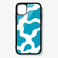 phone case for iphone 12 mini 11 pro xs max x xr 6 7 8 plus se20 high quality tpu silicon cover blue cow