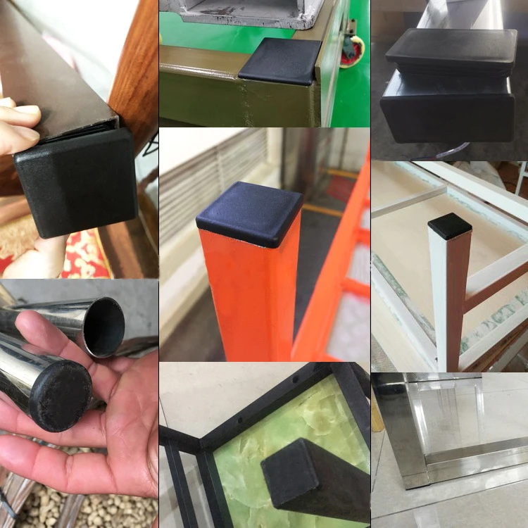 60x60 мм квадратная пластиковая черная заглушка колпачок труба вставной пробки |