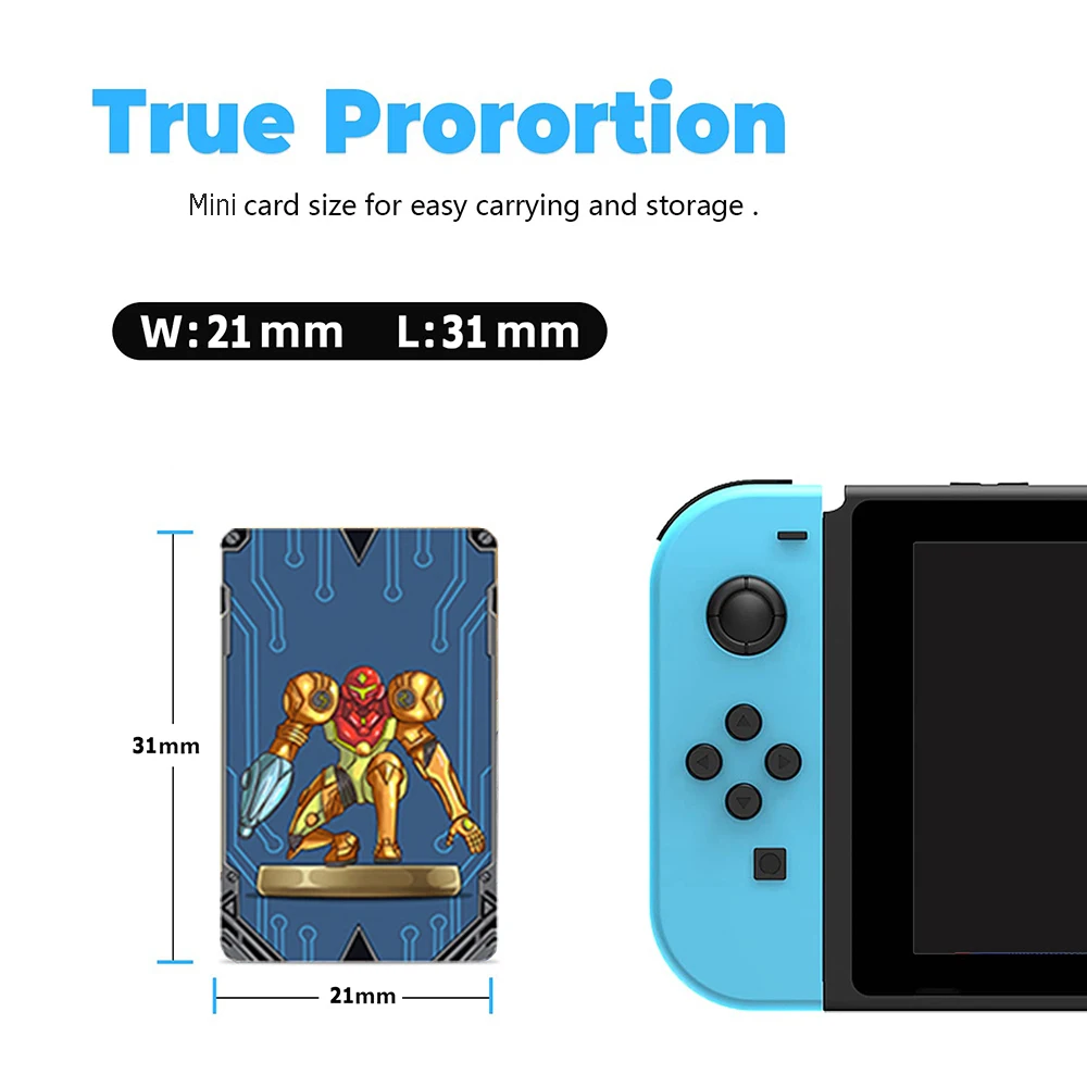 Мини-карта NFC для Metroid Dread Samus/e.m.i (последняя версия) 8 шт. Amiibo Nintendo Switch/Switch Lite/Switch OLED/Wii