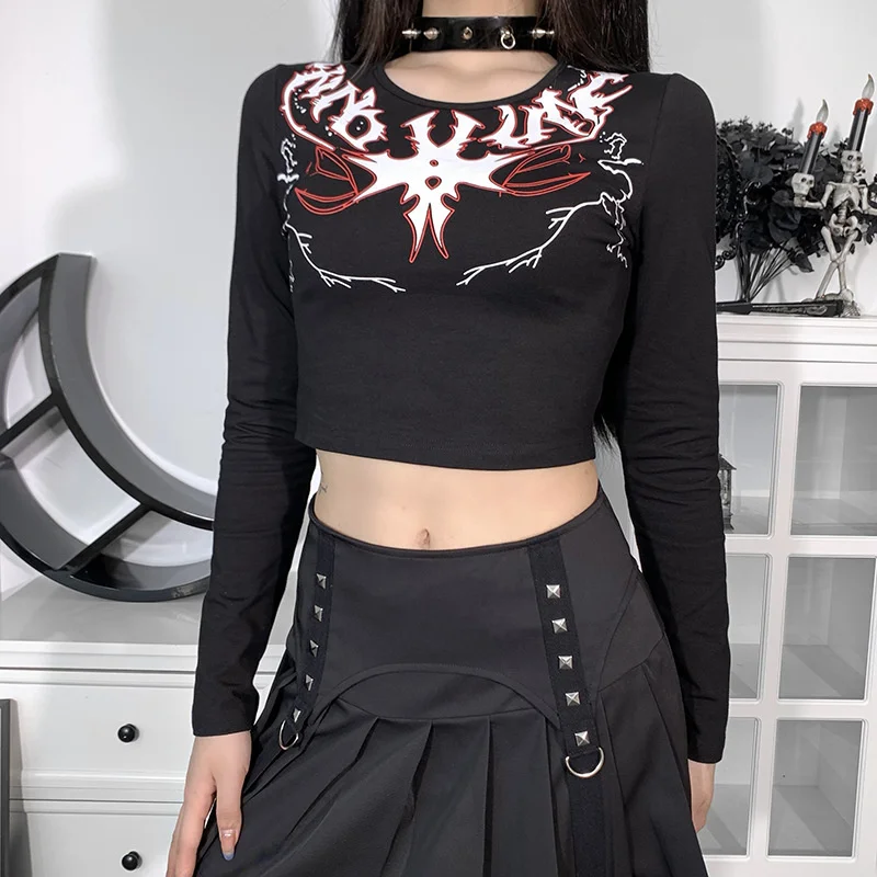 

Футболка с длинным рукавом и принтом Dark Spice Girl, Осень-зима