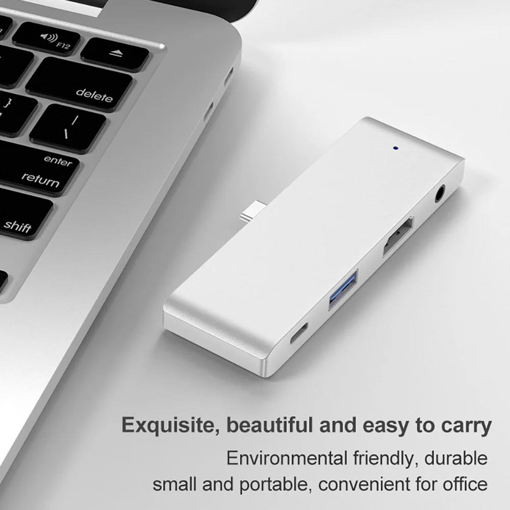 USB хаб FDBRO док станция с пересекающимися краями 4 в 1 тип С Hdmi многофункциональный