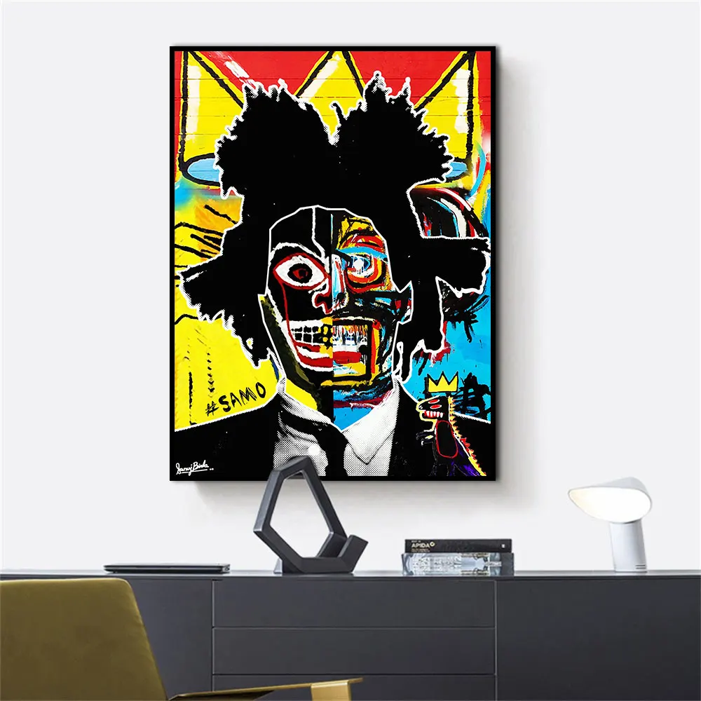 

Graffiti Abstract Portrait Pop Art Canvas Painting Print On Poster Modern Wall Picture For Living Room Home Decoration Frameless