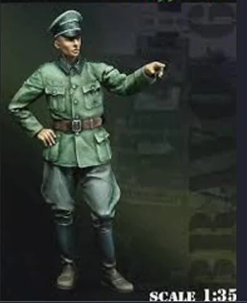 Масштаб 1/35 Неокрашенная фигурка из смолы пропагандистский командир