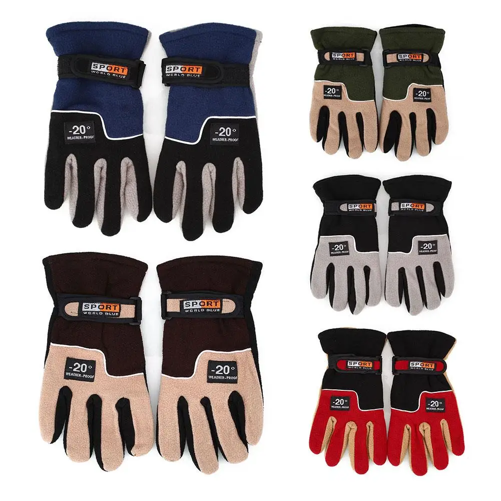 

Cycling Gloves Men Snow Fleece Gloves Snowboard Motorcycle Ski