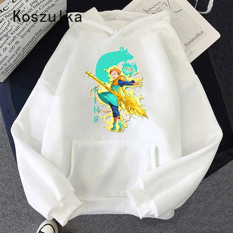 

Spring Manga serven Deadly Sins Hoodie King The Sloth Sin - Nanatsu No Taizai Hoodies Boy and Men Anime Sweatshirt Streetwear