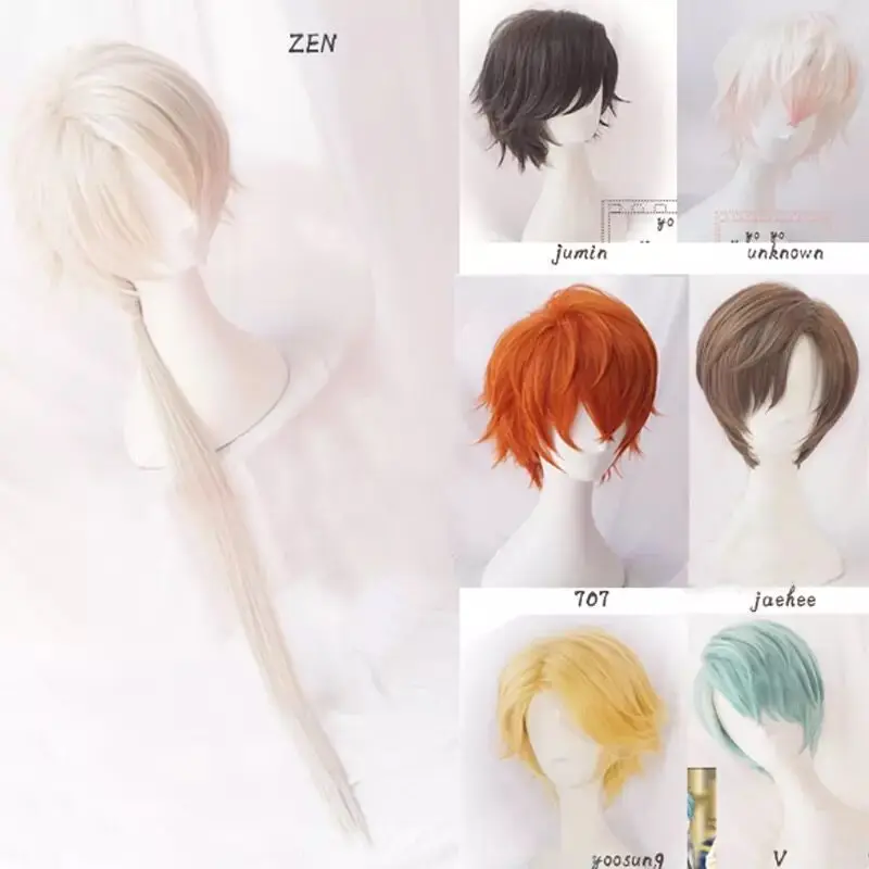 Парики для косплея 707 мистический мессенджер джумин неизвестный Jaehee Yoosung Zew
