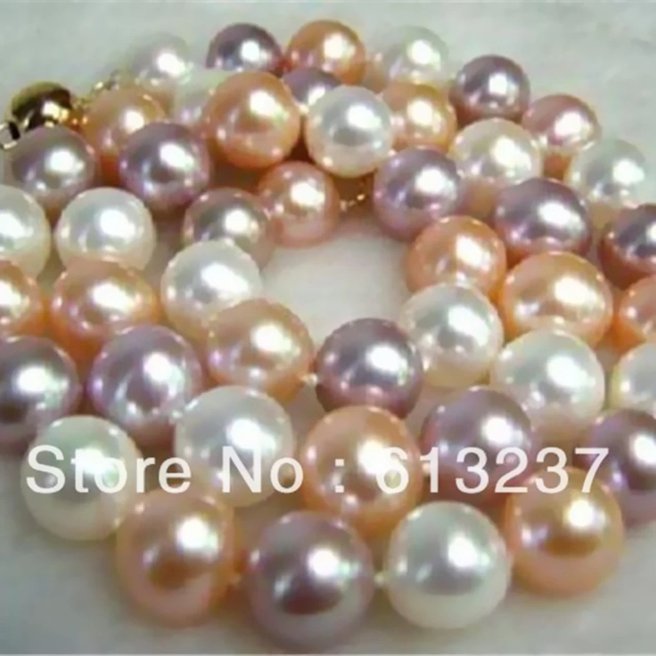 

Fashion simulated-pearl round shell multicolor 10mm beads diy beautiful woman jewelry making 15 inch MY2001
