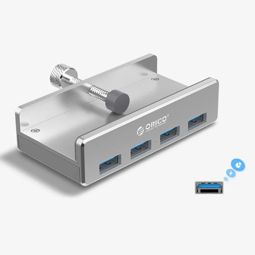 ORICO клип-тип USB3.0 концентратор с кардридером Алюминий 5 Гбит/с высокоскоростной 3 порта USB разветвитель для SD ПК Компьютерные аксессуары ноутбук
