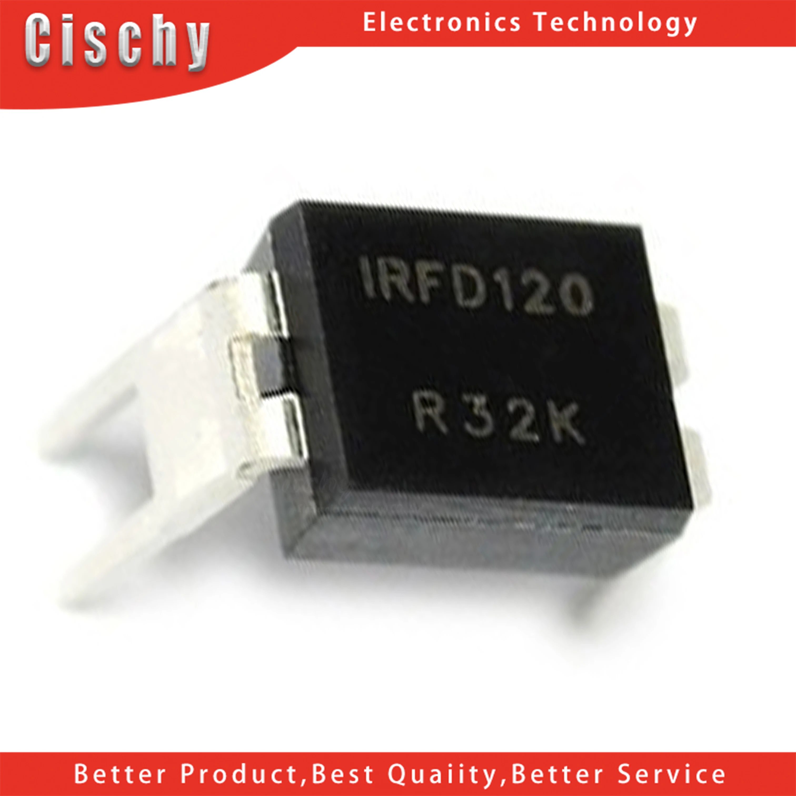 Новинка, оригинальный IRFD120 DIP4 IRFD120PBF DIP-4 IRF120 DIP, 5 шт.