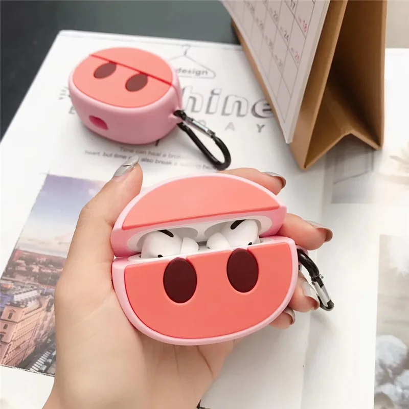 

For Airpods Case,3D Cartoon Cute Pig Nose Case For Airpods Case Soft Earphone Cover For Airpods Pro Case For Kids/Girls