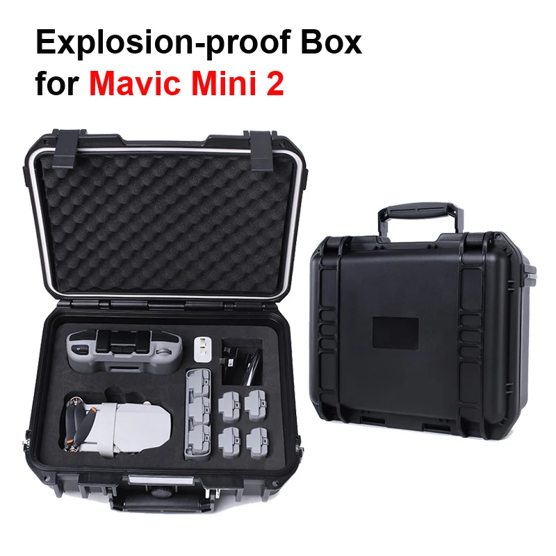 

for DJI Mini 2 Portable Carrying Case ABS Explosion-proof Box for DJI Mavic Mini 2 Drone Accessories Hardshell Waterproof Box