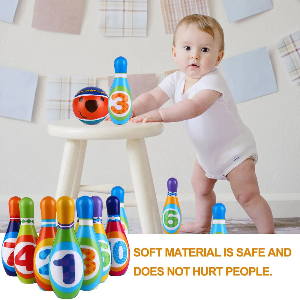 

1 Set Kids Bowling Toys Educational Plaything Children-Parent Sports