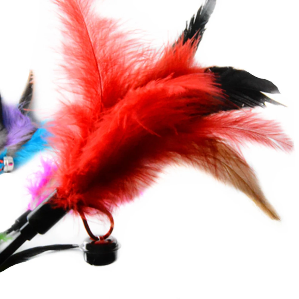 1 шт. забавная игрушка для кошек перо игрушки котенок питомец прорезыватель