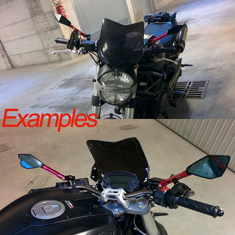 Универсальные алюминиевые боковые зеркала заднего вида с ЧПУ для 2007 2016 Aprilia Mana 850