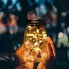 Уличная светодиодная гирлянда с солнечной батареей, 20 светодиодов, праздничное украшение для сада, Рождества, вечеринки, 2 м