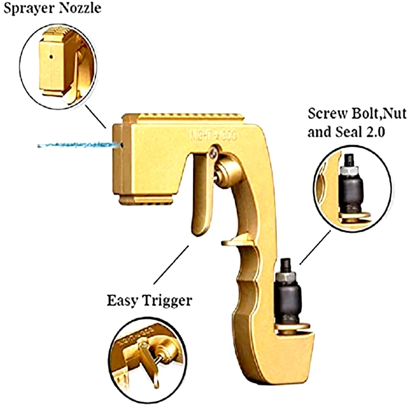 

Champagne Wine Sprayer Bottle Spray Gun Zinc Alloy Version Stopper Ejector Pop It Birthday Wedding Party Toys Kitchen Bar Tools