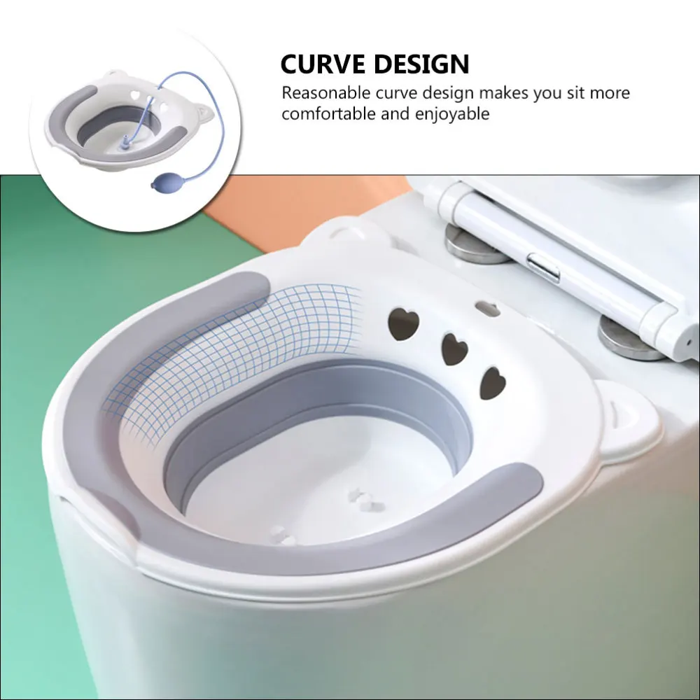 

1Pc Creative Thicken Toilet Seat Postpartum Care Sitz Bathroom Supply Grey