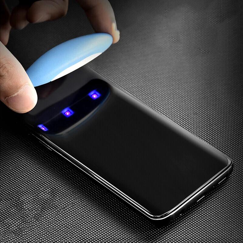 Защита для экрана Samsung S10 S10e Plus закаленное стекло с полным клеем Galaxy S 10 E защитная