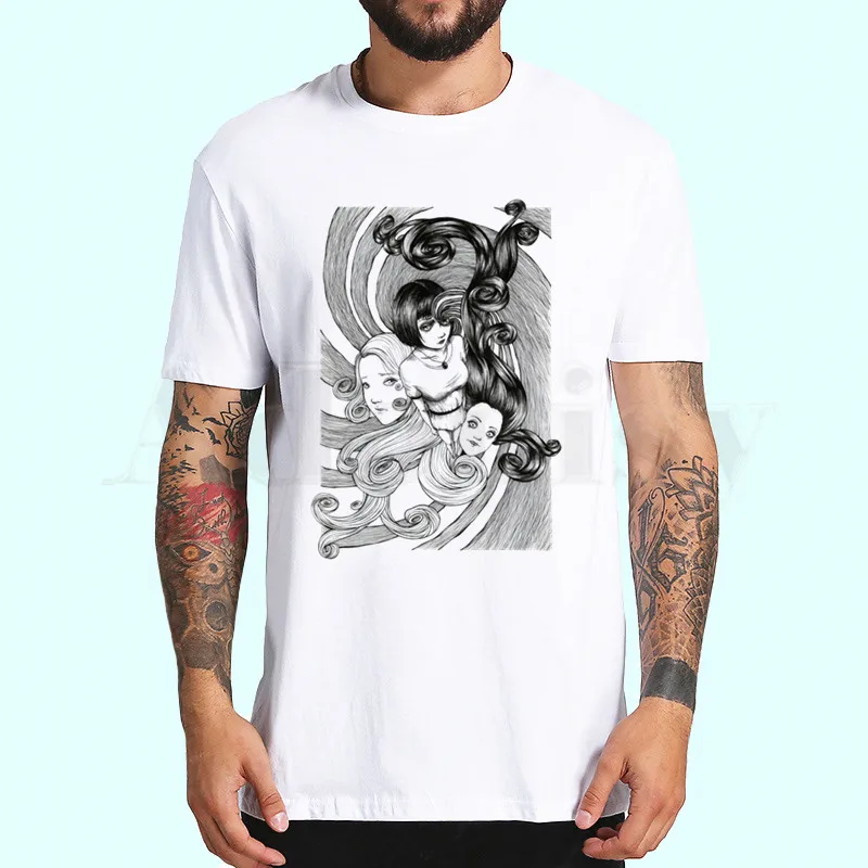 Junji Ito футболки модные мужские и женские Топы футболка с коротким рукавом унисекс