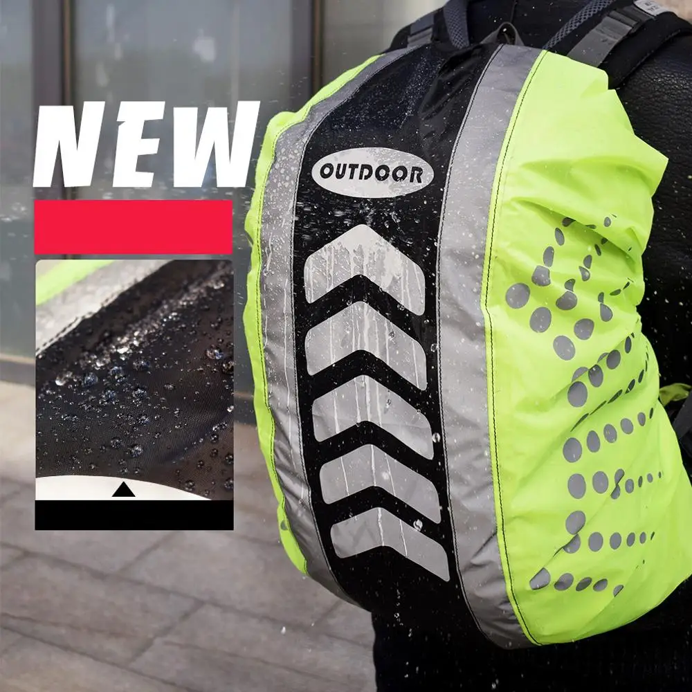 Светоотражающий водонепроницаемый рюкзак с защитой от дождя 20-55 л ультралегкий