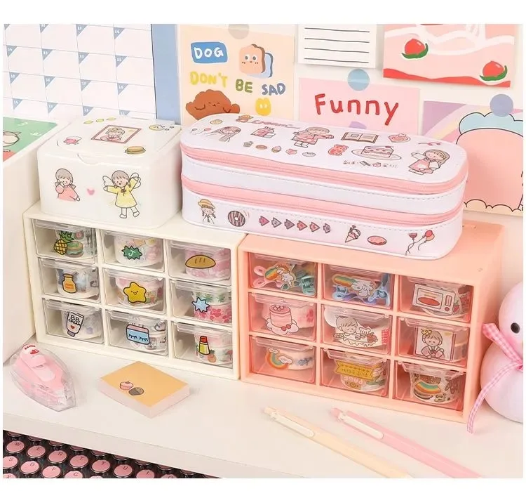 Ящик для хранения в спальне с 9 ячейками миниатюрные офисные принадлежности