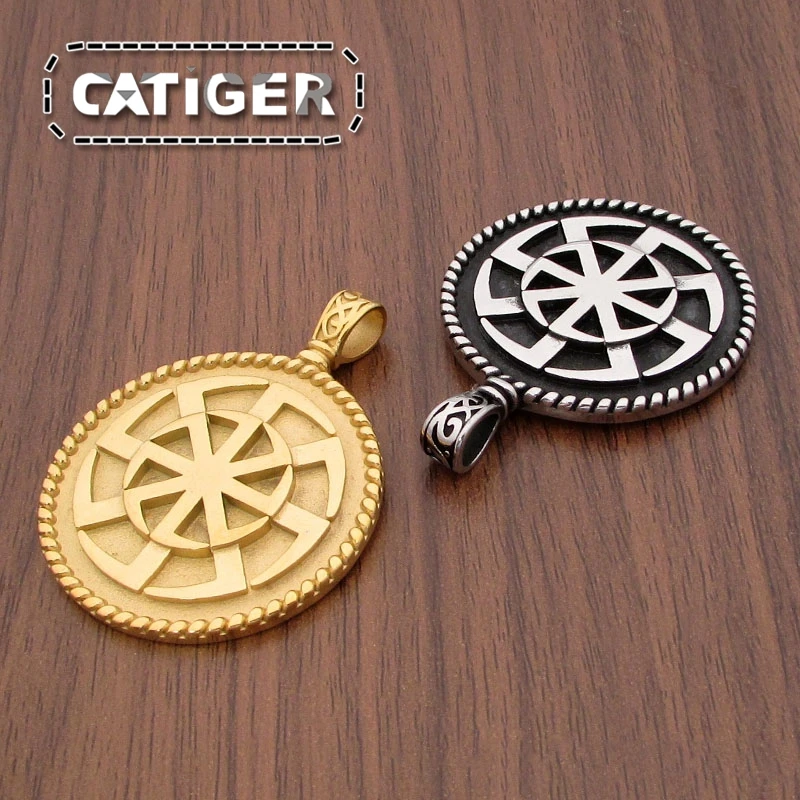 Бесплатная доставка панк нержавеющая сталь 316L серебряный цвет славянская