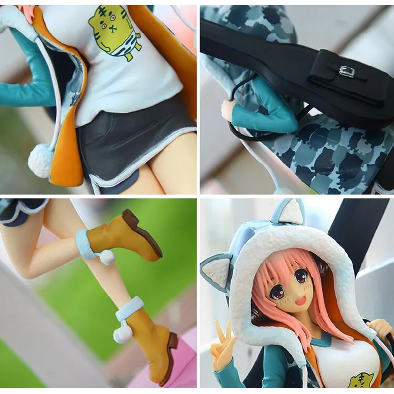 

20CM Nitro Super Sonic Super Sonico Tiger Hoodie Ver. PVC Action Figure Anime Sexy Girl Figure Model Toys Anime Figure Doll Gift