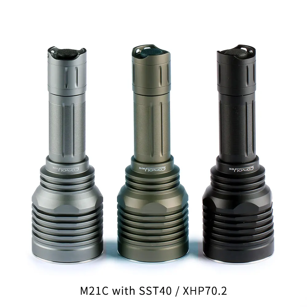구매 호송 M21C SST40 XHP70.2 손전등, 21700 손전등, 토치 라이트