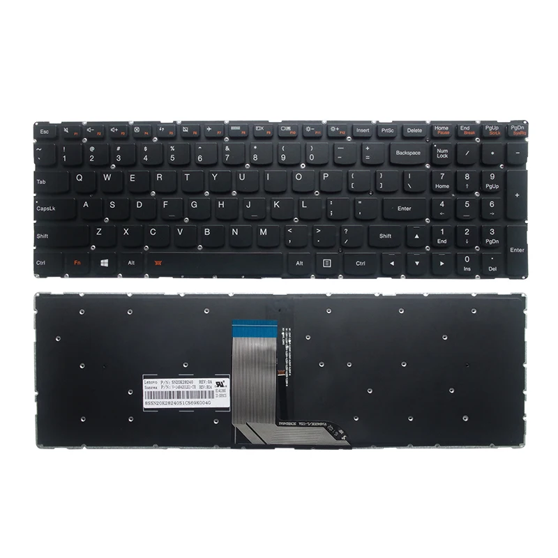 НОВЫЙ США клавиатура с подсветкой для Lenovo IdeaPad 700-17ISK 500S-15ISK M51-80 FLEX3-15 700-17 700-15 700-15ISK
