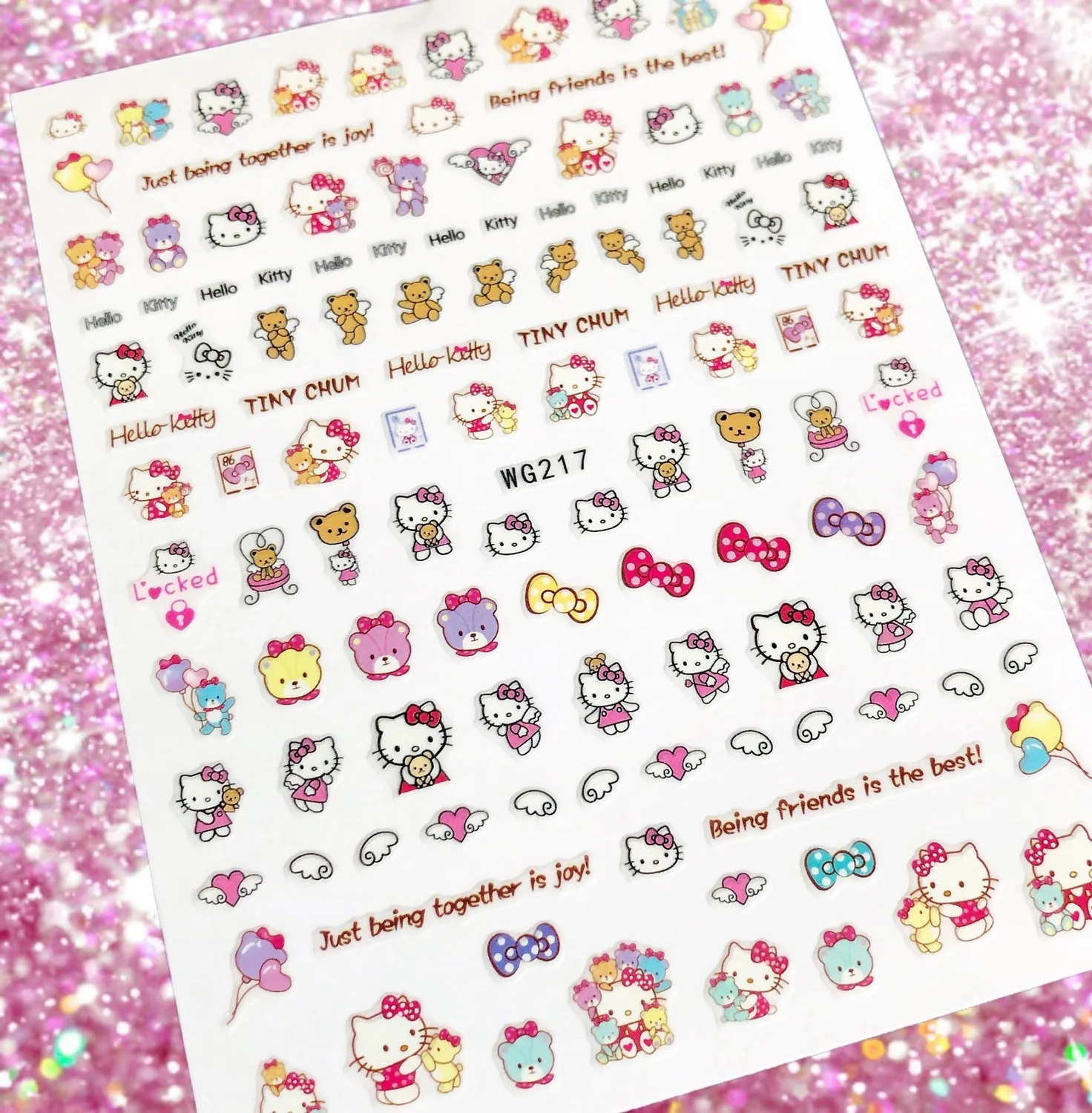 

1 Sheet Cartoons 3D anime nails Back glue Nail decal Nail sticker Nail decoration nails accessoires HL197