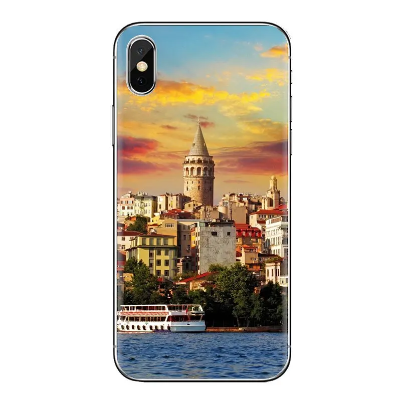 Мягкий силиконовый чехол для телефона с Пастельно-Ночной вид сцены турецкий
