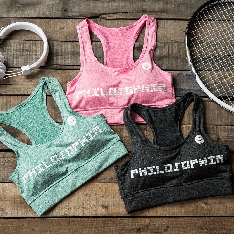 Женский бюстгальтер без стального кольца ударопрочный для женщин бега фитнеса