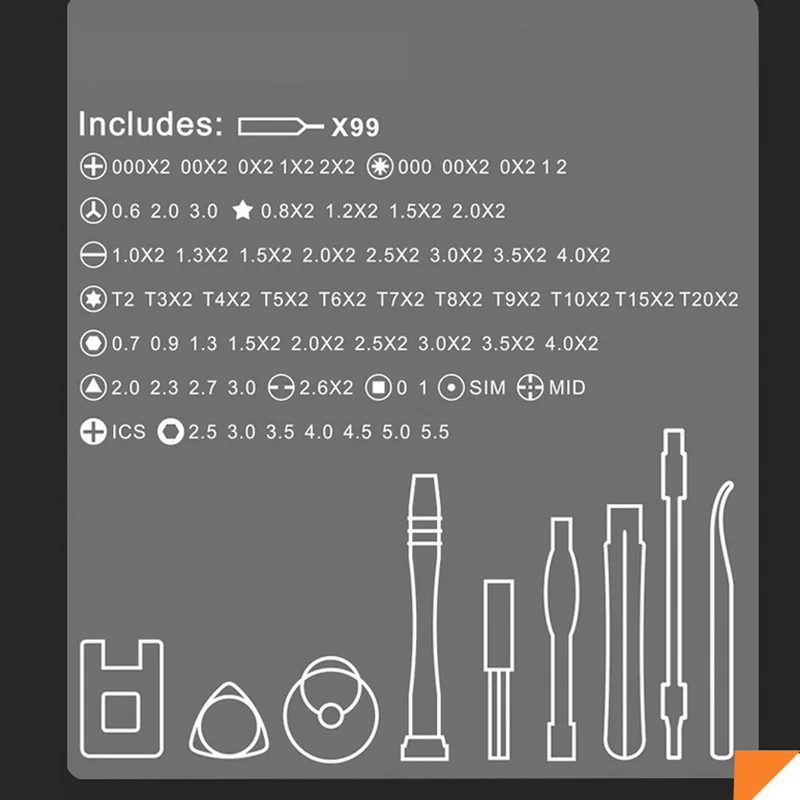 

Multi-Function Screwdriver Set Magnetic Screwdriver Bit Torx Mobile Phone Repair Tools Kit Electronic Device Hand Tools 112 in 1