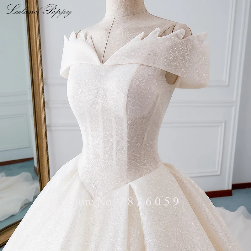 Роскошное блестящее свадебное платье из органзы бальное без рукавов с открытыми