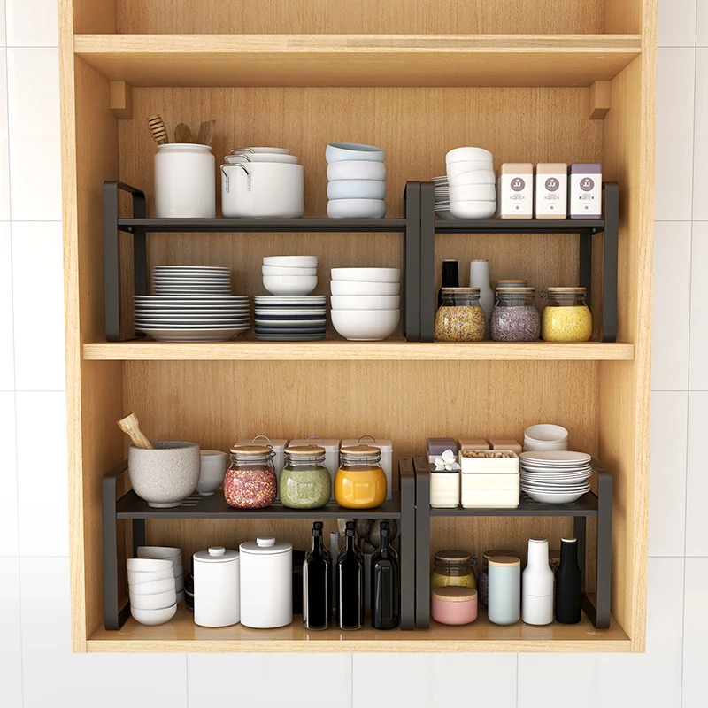 Кухонная столешница многослойная полка Настольный стеллаж для хранения шкафчик