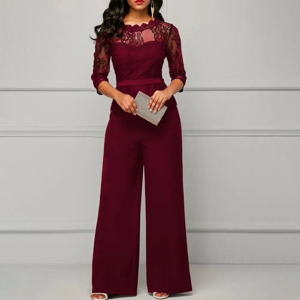 

Комбинезон женский кружевной, пикантный прозрачный офисный комбинезон с вырезами, лето-осень