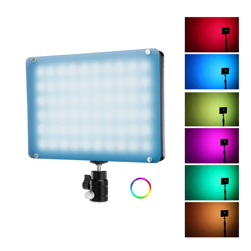 

NiceFoto TC-368 RGB Full Color 2800K--9900K Voice Control Dual Power Supply Mini LED Video Light